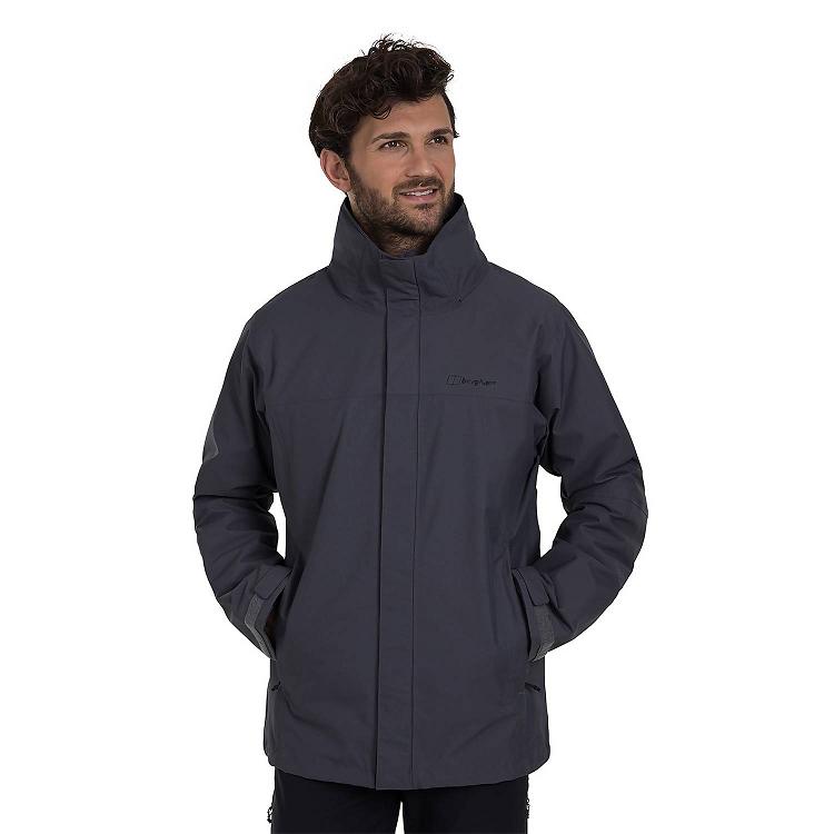 Pánska Nepremokavá Bunda Berghaus Gore Tex RG Alpha 2.0 Siva Slovensko 0517ZNVYW